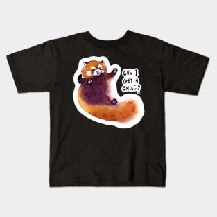 Red Panda being silly Kids T-Shirt